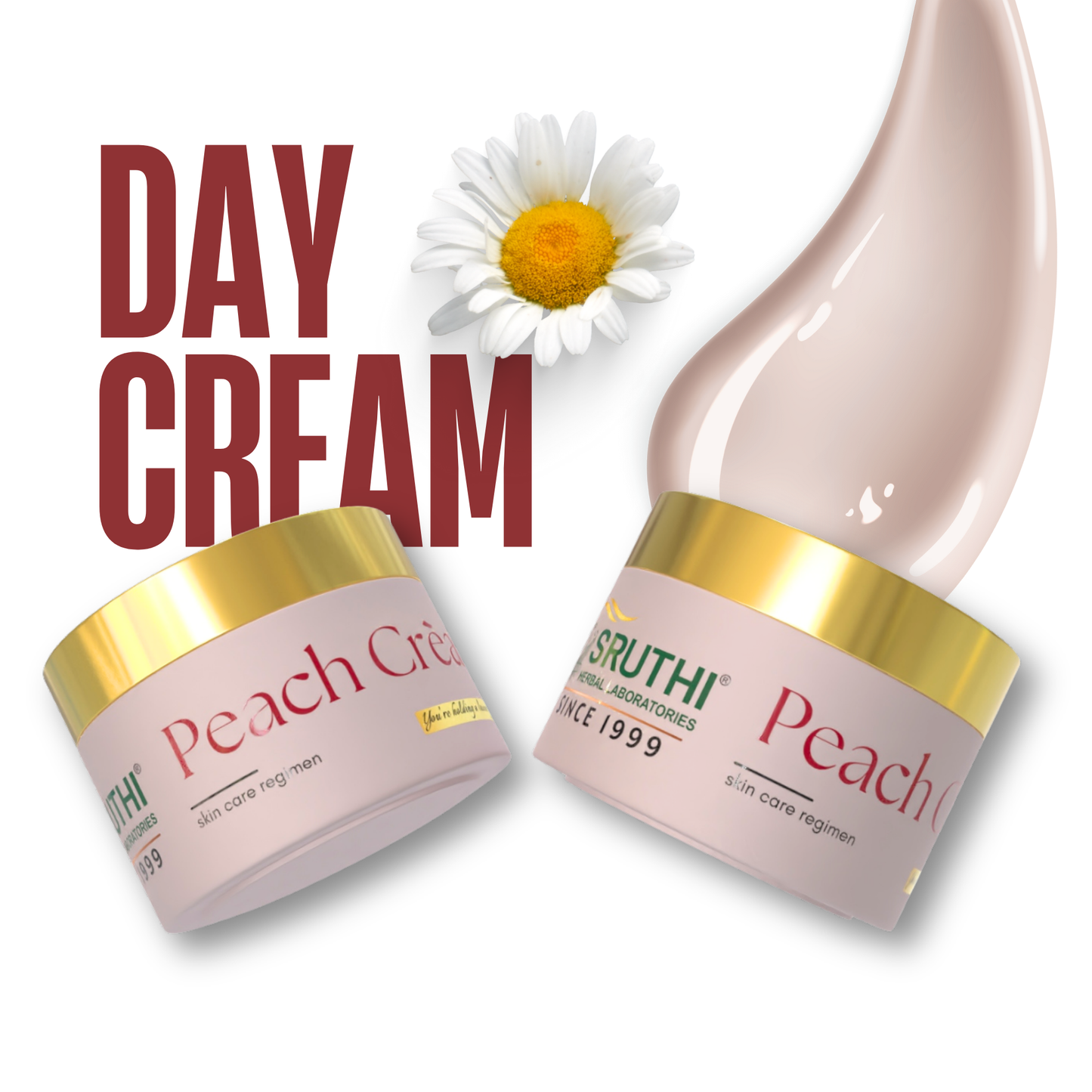 Peach Cream | Dewy radiance | Hydrating - body cream | Day cream | Skin care regimen