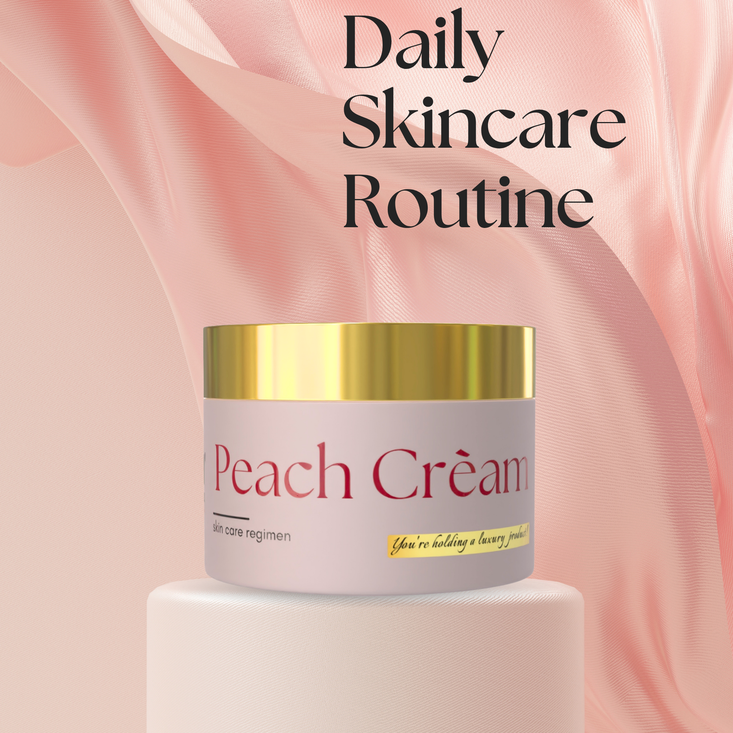Peach Cream | Dewy radiance | Hydrating - body cream | Day cream | Skin care regimen