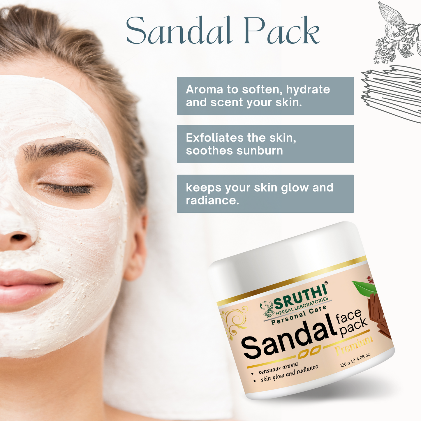Sandal Face Pack