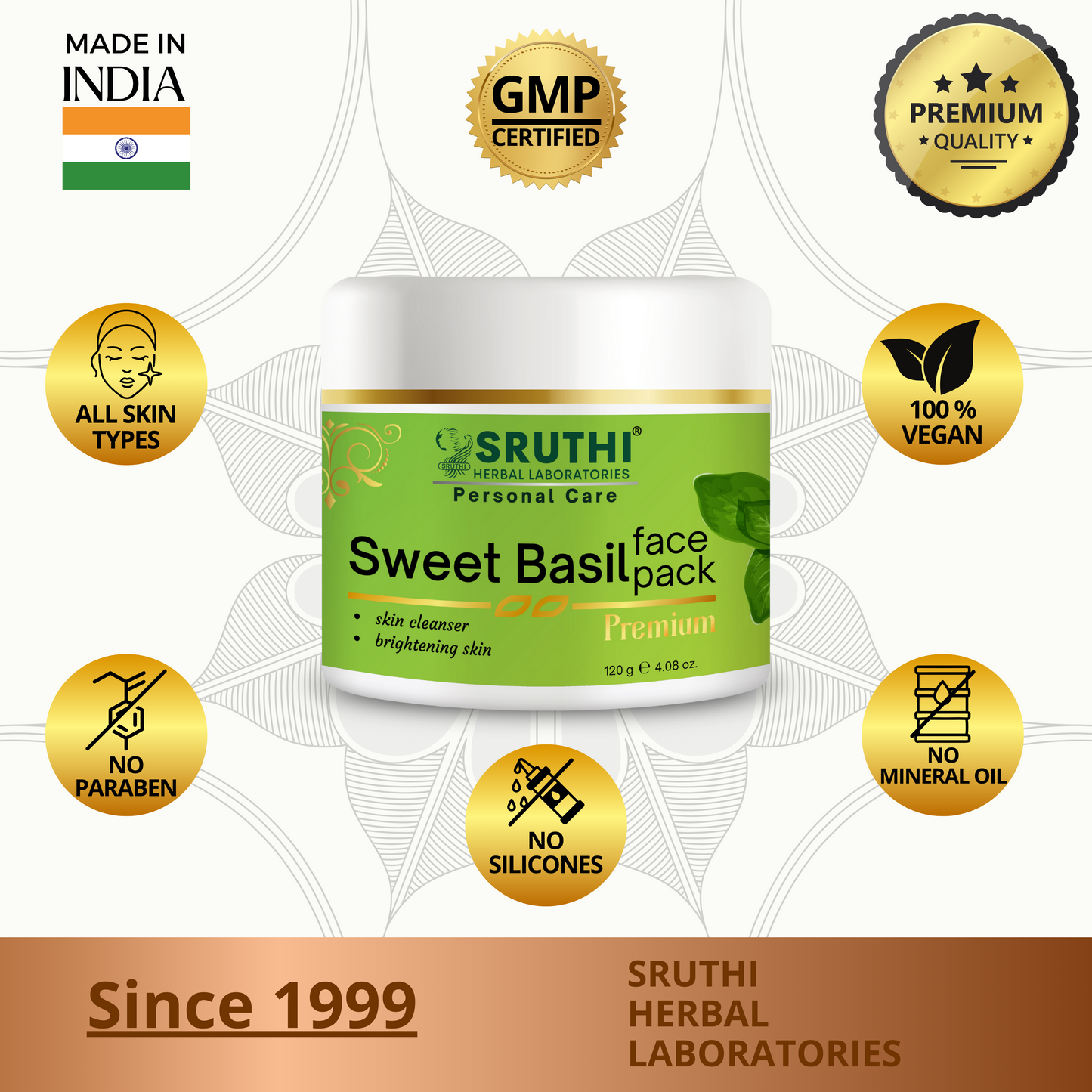 Sweet Basil Face Pack