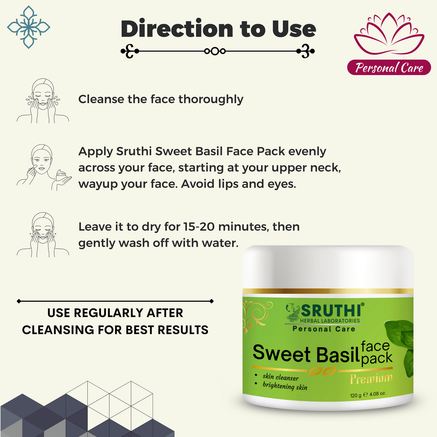 Sweet Basil Face Pack
