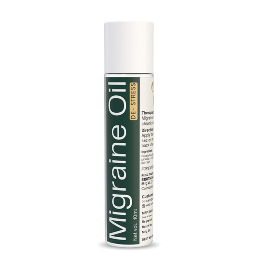 Migraine Oil | De-Stress | Calm Mind, Soothe, Refresh | Aromatic - Exilir