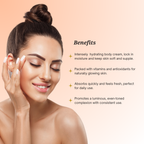 Peach Cream | Dewy radiance | Hydrating - body cream | Day cream | Skin care regimen